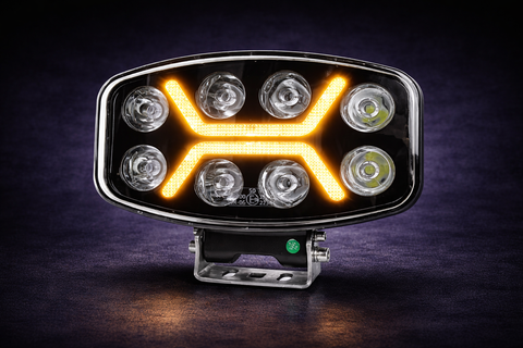 10” 90W LED Spot Light White/Yellow 12-24V – High Power Spot Beam, IP67 HAL136