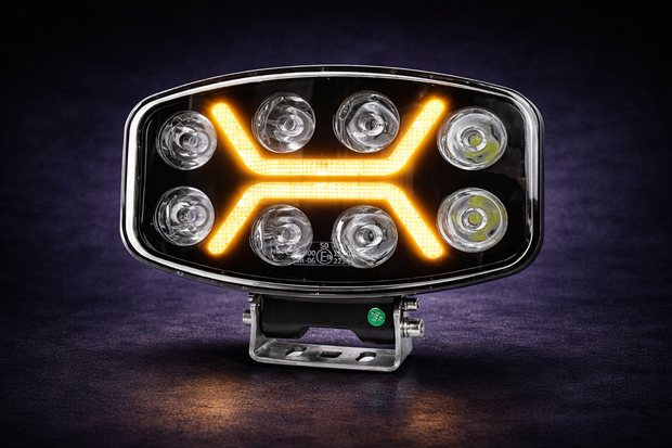 10” 90W LED Spot Light White/Yellow 12-24V – High Power Spot Beam, IP67 HAL136