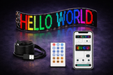LED Rear Window Display Panel Bluetooth App Control 59cm – Text, Images & Animations HAL137