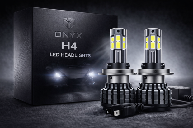 H4 LED 16000Lumen Headlight Bulbs – Set of 2 with 360 degree Lighting