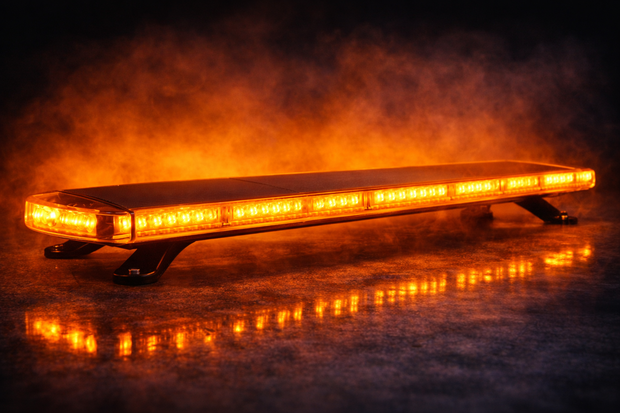 96cm High Power LED Emergency Light Bar – 12V/24V R65 Approved Amber Beacon – 162 LED, 126W Strobe Light