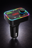 Bluetooth FM Transmitter HZ-BT-F4 – 12-24V Car Kit, Dual USB Charger 3.1A, RGB Backlight, Hands-Free Calling, 87.5–108MHz