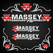 Massey Ferguson 7S Silver & Black New Style Decal