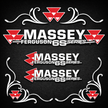 Massey Ferguson 6S Silver & Black New Style Decal