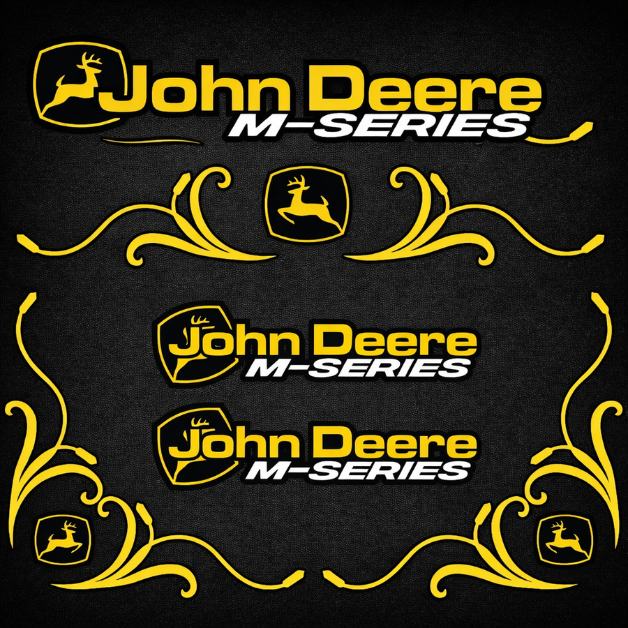 John Deere Yellow & Black M Series New Style Decal