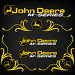 John Deere Yellow & Black M Series New Style Decal