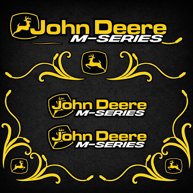 John Deere Yellow & Black M Series New Style Decal