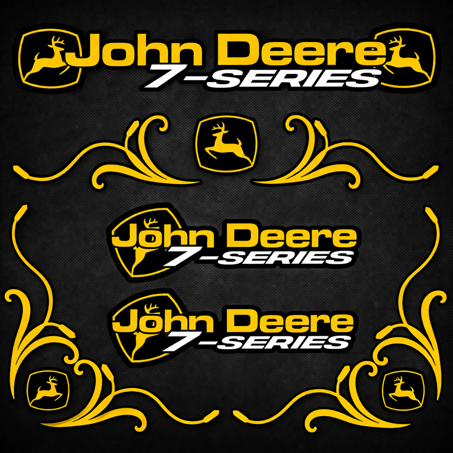John Deere Yellow & Black 7 Series New Style Decal