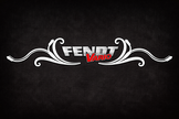 Fendt Vario RED & SILVER REAR WINDOW SWIRL - NEW STYLE