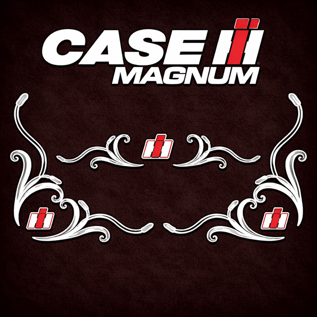 CASE MAGNUM IH Tractor Decal - Silver & Black