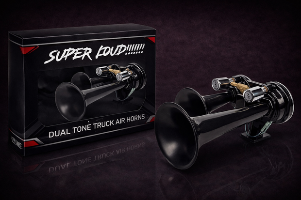 The Road King TGV Train Horn 12v & 24V Duel Voltage– 170dB Super Loud Dual Air Horn