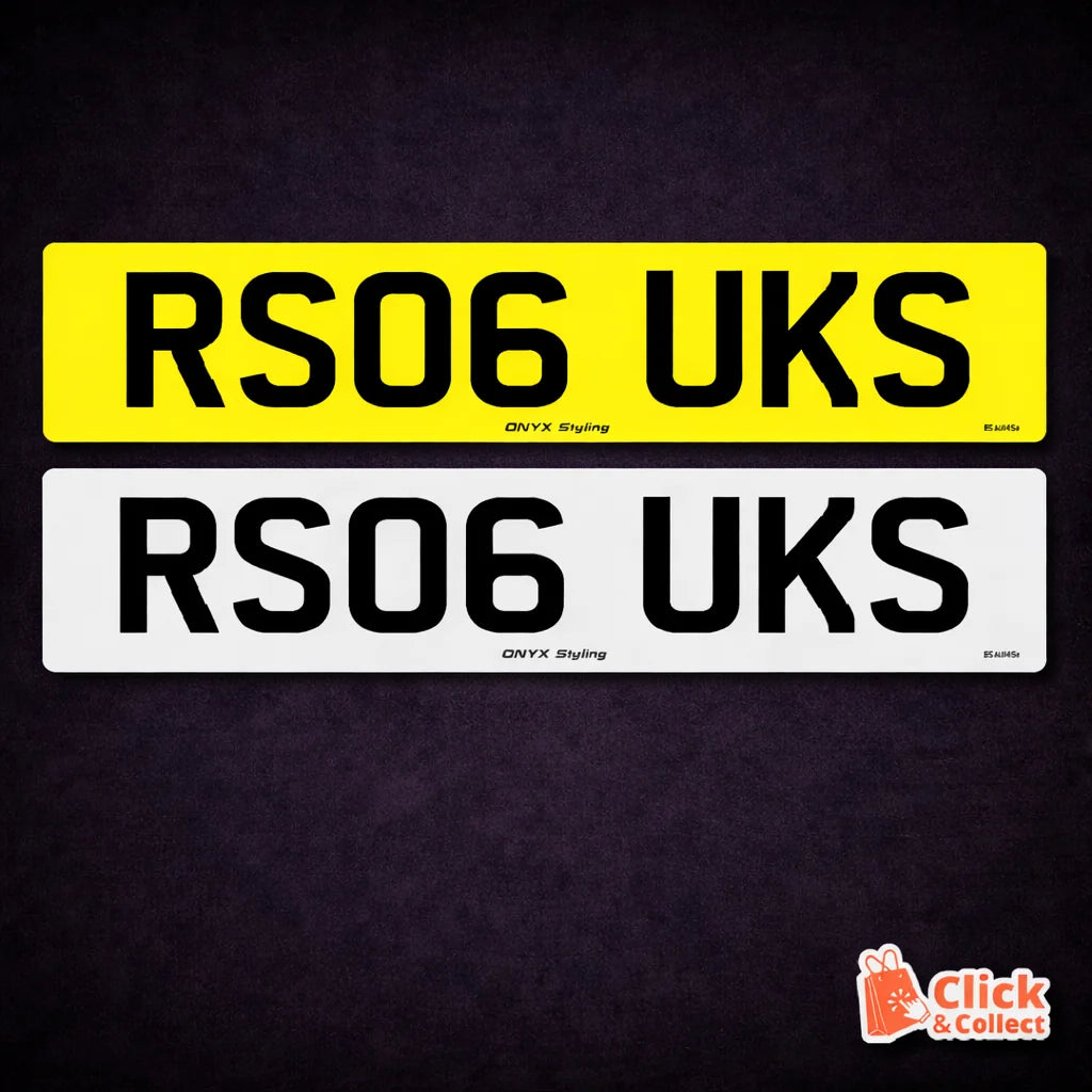 UK Road Legal Printed Number Plates – Charles Wright Font | BS AU 145e