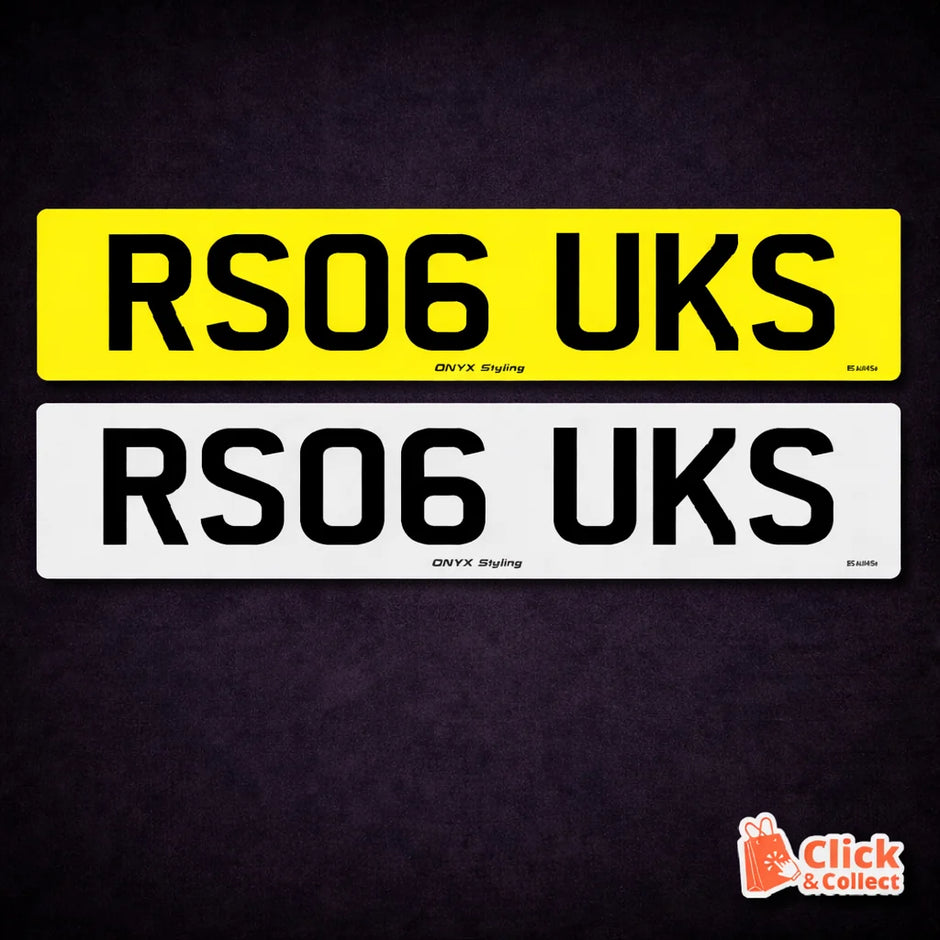 UK Road Legal Printed Number Plates – Charles Wright Font | BS AU 145e