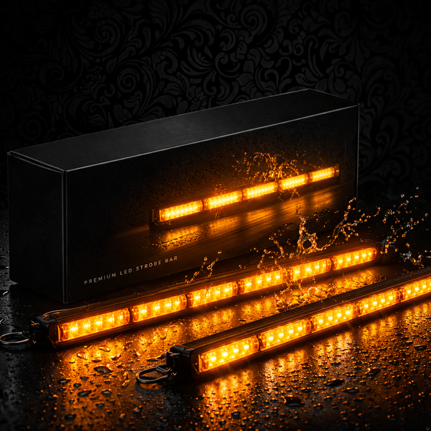 41" Slim LED Flashing Light Bar COB Strobe Bar - 12/24v IP65