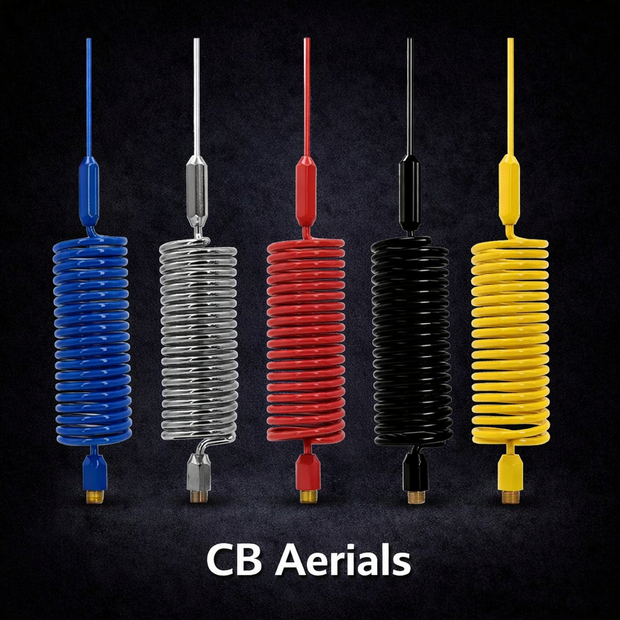 2ft CB Antenna Spring Ariel - Various Colours Available