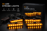 4x6 LED Strobe Lights Warning Beacon 12V AMBER Automotive Lamp