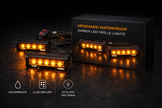 2x4 8LED Strobe Police Lights 12V - AMBER STROBE LIGHTS PLUG & PLAY INSTALL