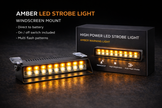12LED Car Strobe Flashing Lights 12V - Amber Colour - DIRECT FIT, NORE WIRING PLUG AND PLAY