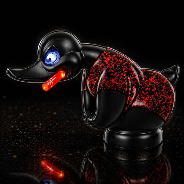 Angry Duck Red Full Colour Sticker – 10cm