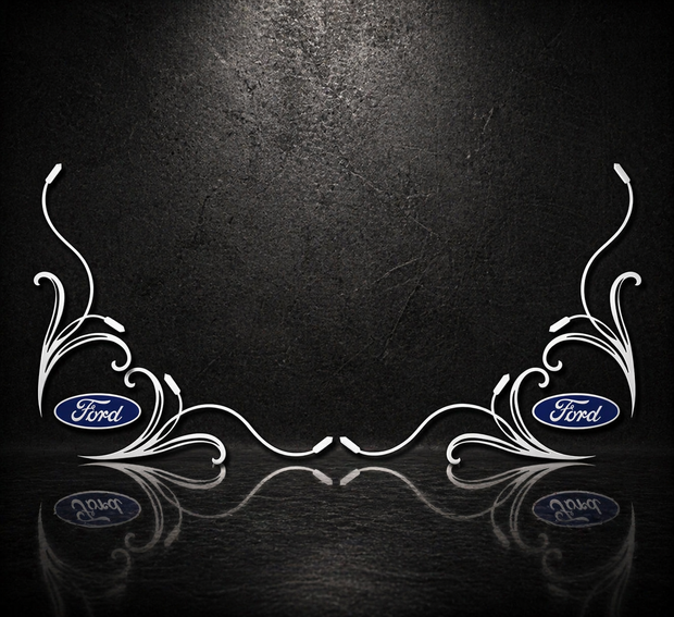 FORD SIDE WINDOW SWIRLS - PAIR