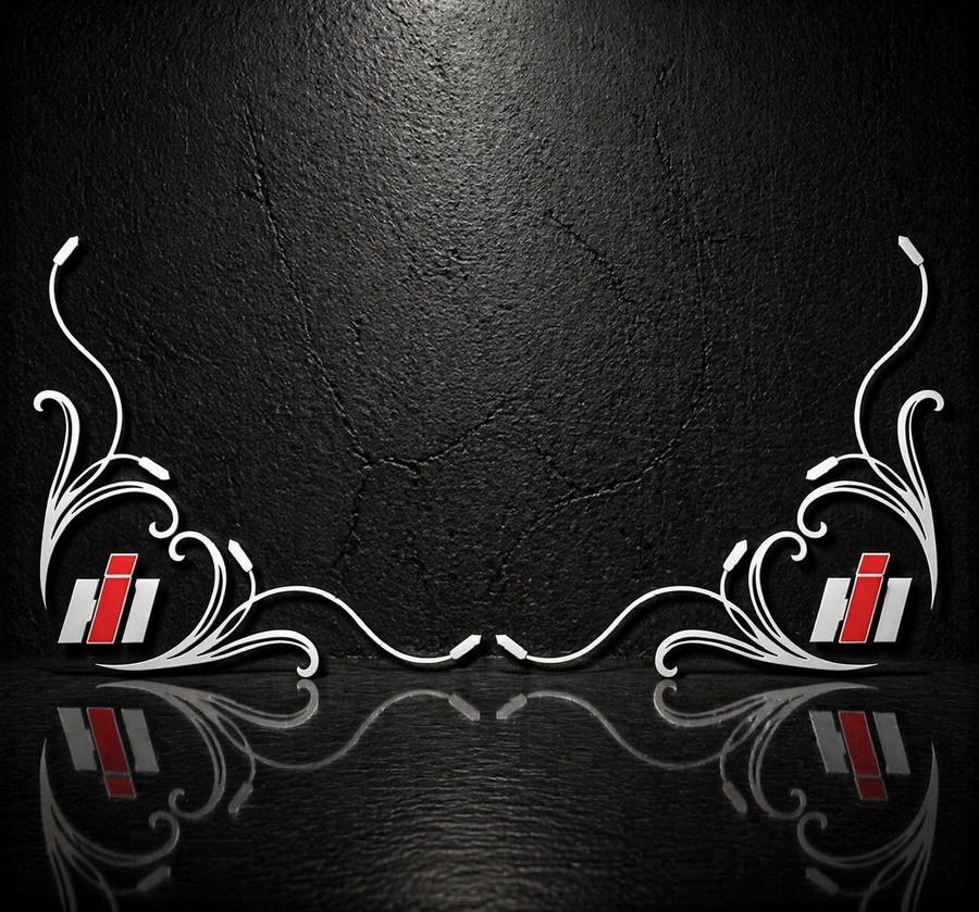 CASE IH SIDE WINDOW SWIRLS - PAIR