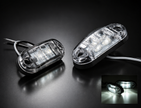 4 LED 12V-24V Side Marker Lights Oval Front Rear