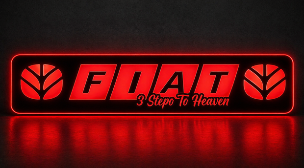 STYLE 52 FIAT NEW HOLLAND 3 STEPS TO HEAVEN LARGE RGB WINDOW LIGHT BOARD