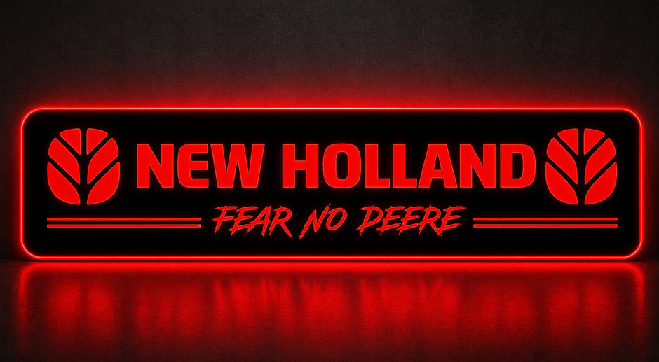 STYLE 51 New Holland Fear No Deere Large RGB Window Light Board