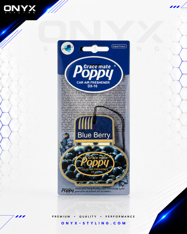 Blue Berry Hanging Poppy Grace mate Air Freshener
