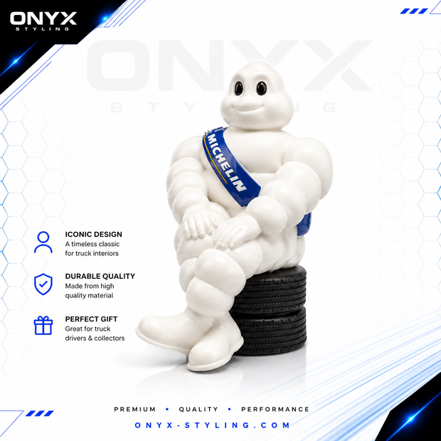 Michelin Man Sitting Figure – 19cm Decorative Interior Display