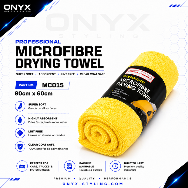 Extra Large Microfibre Drying Towel – Ultra Absorbent & Scratch Safe