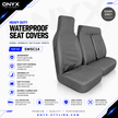 3 Seater Van Seat Covers – Grey Waterproof Heavy Duty Protectors (Universal Fit)