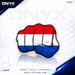 Dutch Flag Fist Full Colour Sticker – 10cm