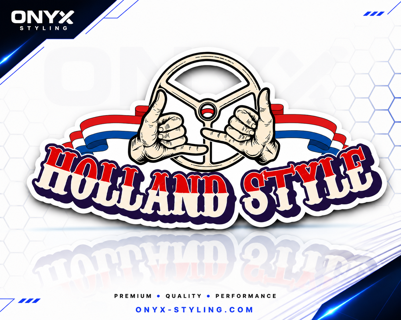 Holland Style Wheel Full Colour Sticker – 12.5cm