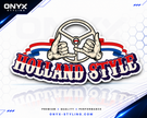Holland Style Wheel Full Colour Sticker – 12.5cm