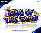 King of the Road Full Colour Sticker – 12.5cm