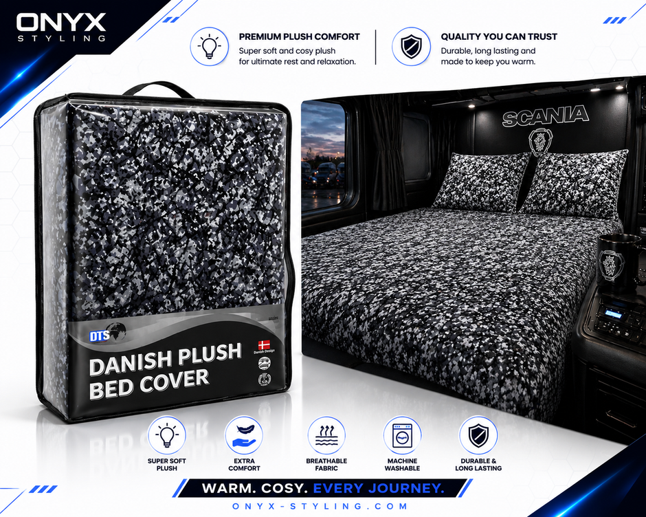 Danish Plush Design Grey Bed Cover (Single) – 140 x 200cm with Pillowcase