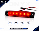 6 LED Amber Side Marker Light – 12V/24V Universal Truck & Trailer Indicator 5pc Pack