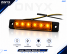 6 LED Amber Side Marker Light – 12V/24V Universal Truck & Trailer Indicator 5pc Pack