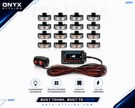 16 Piece LED Amber Strobe Light Kit with Controller – Emergency Flashing Lights 12V Universal Fit