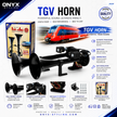 Genuine HI-DO TGV Twin Tone Air Horn 135dB – Dual Trumpet Train Horn
