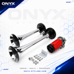 Dual Chrome Air Horn Kit with Compressor 12V – 150dB Twin Trumpet