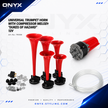 Dixie Musical Air Horn Kit 12V – 5 Trumpet Dukes Style Train Horn with Compressor