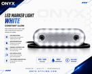 LED Marker Light with Stand – 12-24V, 20 LED, Side Mount, Reflector