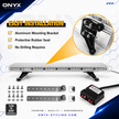 96cm LED Amber Beacon Light Bar 12V/24V Amber Beacon – 15 Modes, Magnetic Roof Mount, E9 Approved