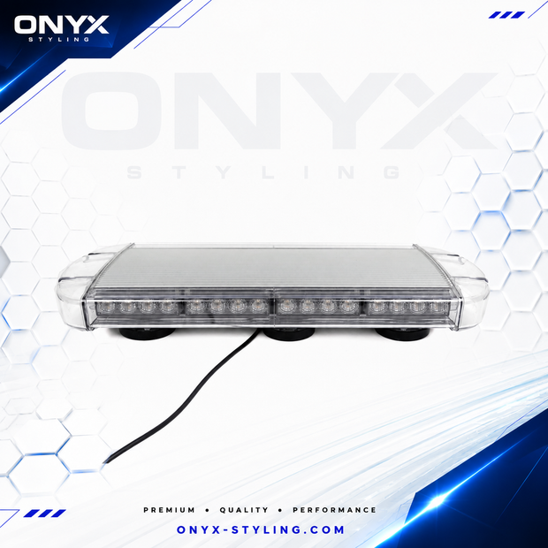 55cm Magnetic LED Emergency Light Bar – 12V/24V Amber Warning Beacon (E9 Approved)