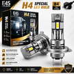 E4P H4 LED Headlight Bulb Set (Pair) – 6500K White | Mini Design | Plug & Play