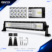20” (55cm) 324W LED Light Bar 7D Dual Beam Spot & Flood 12–24V Off-Road Work Light HAL320