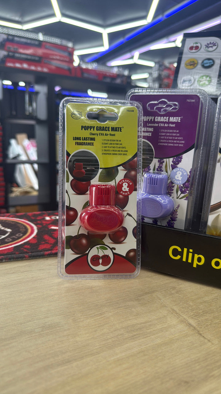 Poppy Grace Mate EVA Air fresheners mix fragrances - Clip On Airvent