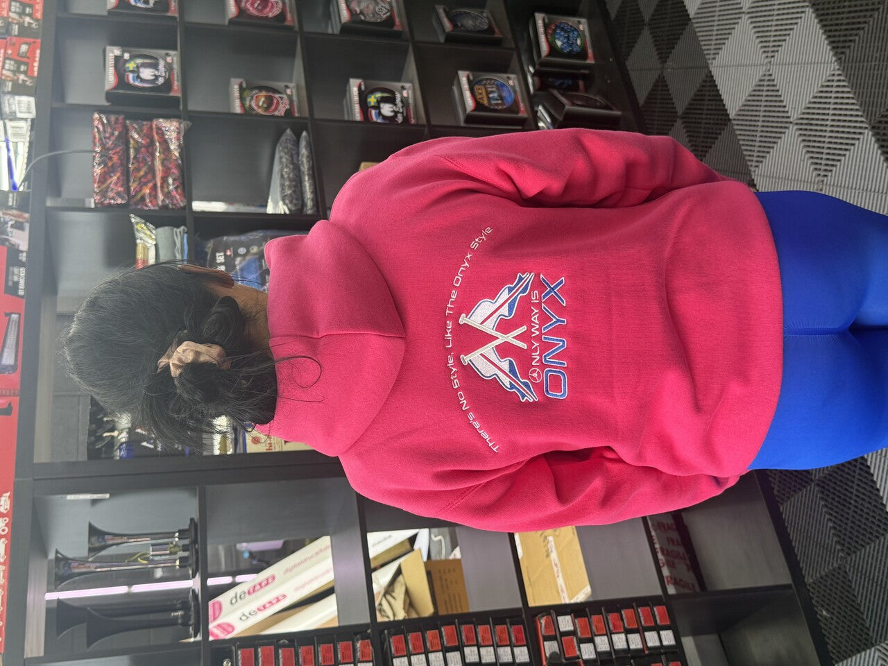 Ladies Hot Pink Hoodie - 400GSM Ultra Comfort Embroidered Front & Back